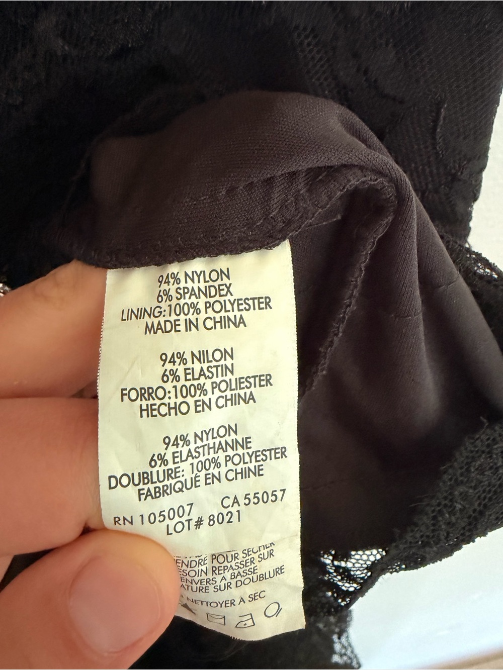 Marina black lace beaded dress size 12 - Picture 14 of 14